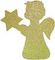Украшение из пенополистирола Ангел, 150 мм., золото, ПромЕлка (АЗ-150GOLD)
