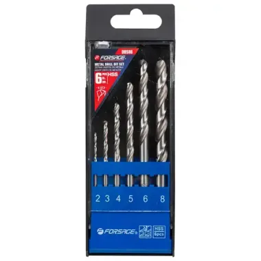Сверла по металлу, набор 6пр. Forsage F-DBS06