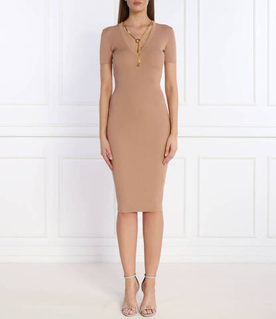 Платье Elisabetta Franchi - светло-коричневый(AM62S41E2)