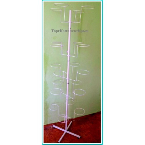Стойка для головных уборов напольная 20 мест