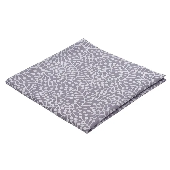 Скатерть из хлопка фиолетово-серого цвета с рисунком "Спелая смородина", Scandinavian Touch, 180х260см