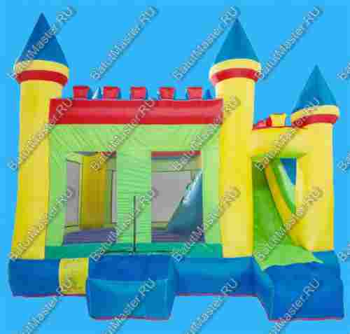 Батут для дачи "Солнечный замок" размер 4,1*3,8*4,1 м