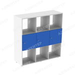 Стеллаж вертикальный 9 с дверцами