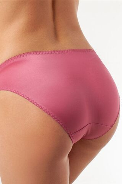 Оригинальные трусики-слипы Celine с кружевными вставками (Размер: 38) (Цвет: розовый)