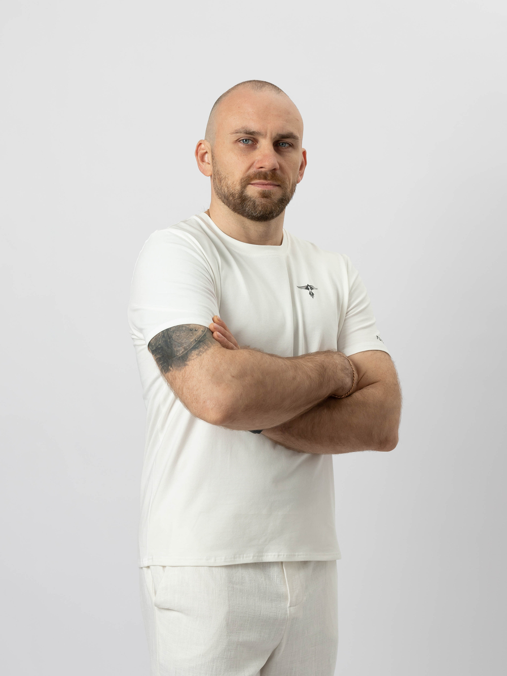 Футболка хлопковая Totemic Clo , базовая, белая