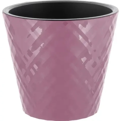 Горшок для цветов InGreen Manhattan D160мм, 1,6 л c дренажной вставкой, морозная слива