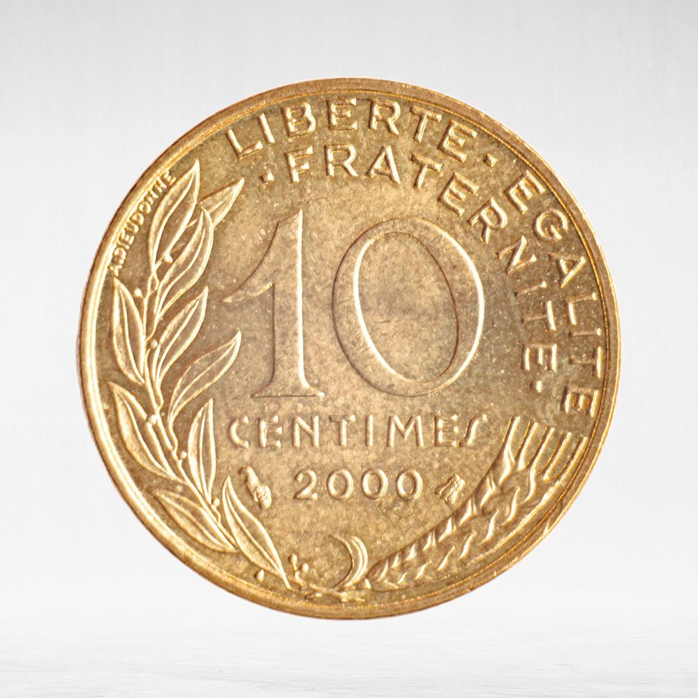 France, 10 Centimes 2000, VF