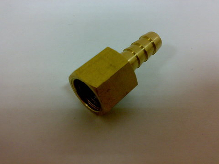 Штуцер елочка 8мм внут. резьба (латунь)