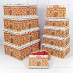 Коробка 37.5 х 29 х 16 см Набор 10 шт "Новый год" (Коричневый)