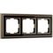 Рамка Werkel Palacio на 3 поста бронза/черный WL17-Frame-03 4690389103667