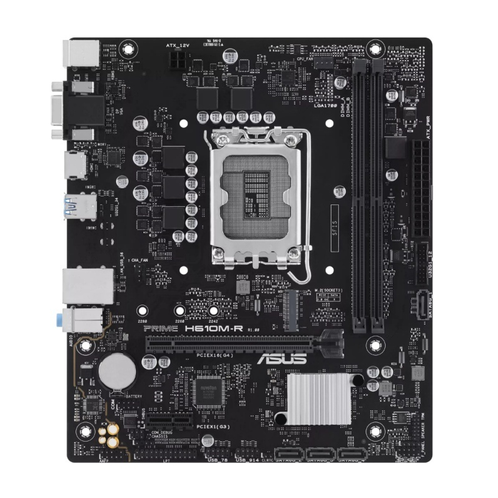 Материнская плата ASUS PRIME H610M-R-SI, LGA1700, DDR5, mATX