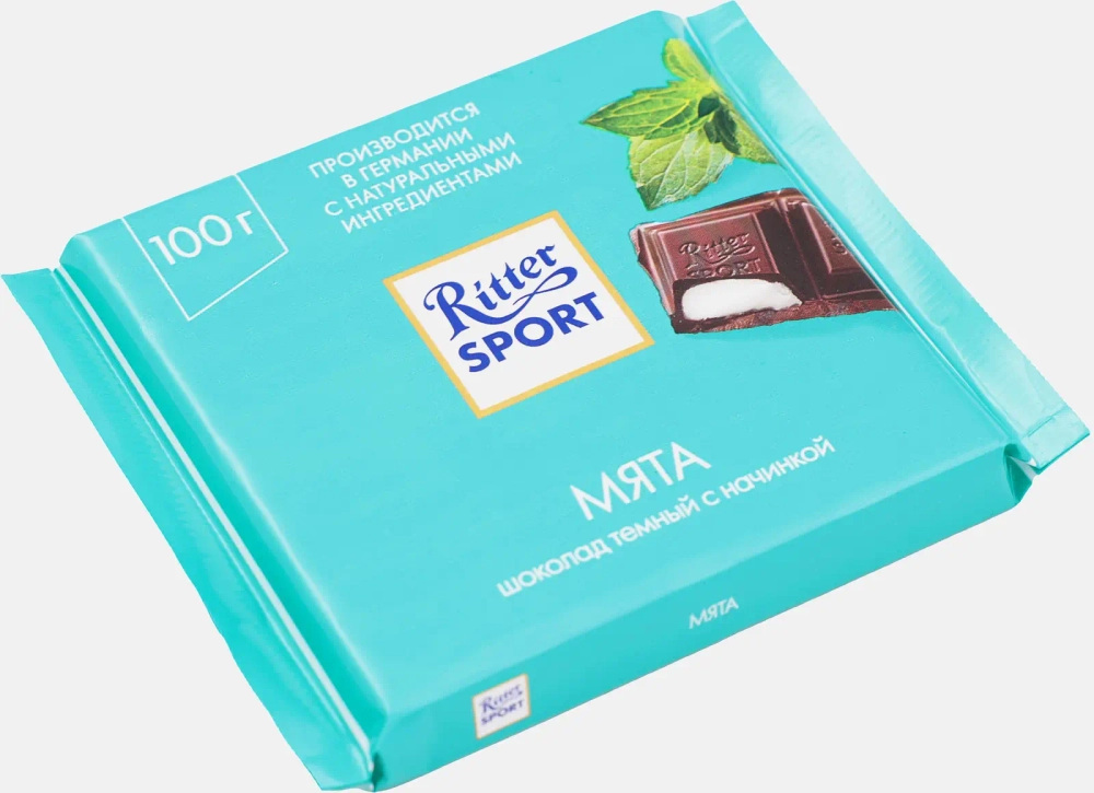 Шоколад Темный Мята Ritter Sport 50% 100г