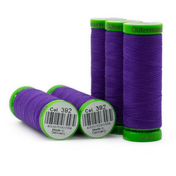 Нитки суперкрепкие Gutermann Extra Strong M782 №40 (100 метров), 5 кат. | 392 фиолетовый джинс