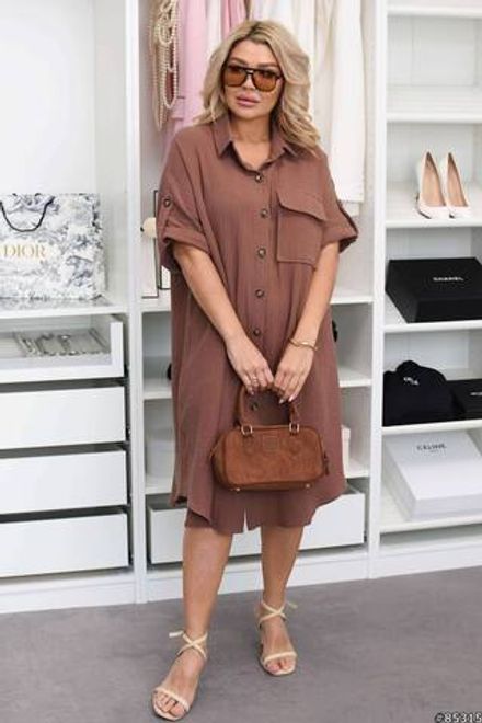 Платье-рубашка УК-877-1 Фабрика Моды Фото 1