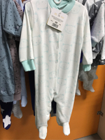 Комбинезон с длинным рукавом "Котики" 56-80 (бирюза (интерлок) арт. 27098) (Карапуззики) (Размер: 80)