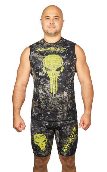 Майка Epsealon Skull Tactical Camo без рукавов  2.5 мм