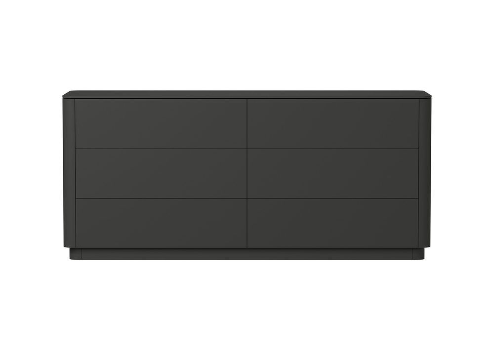 Комод Tammi 6 ящиков ширина 170 см (черный)