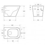 Унитаз BelBagno Ardente-Tor BB520CH-TOR/BB3103/3106SC подвесной с сиденьем Микролифт