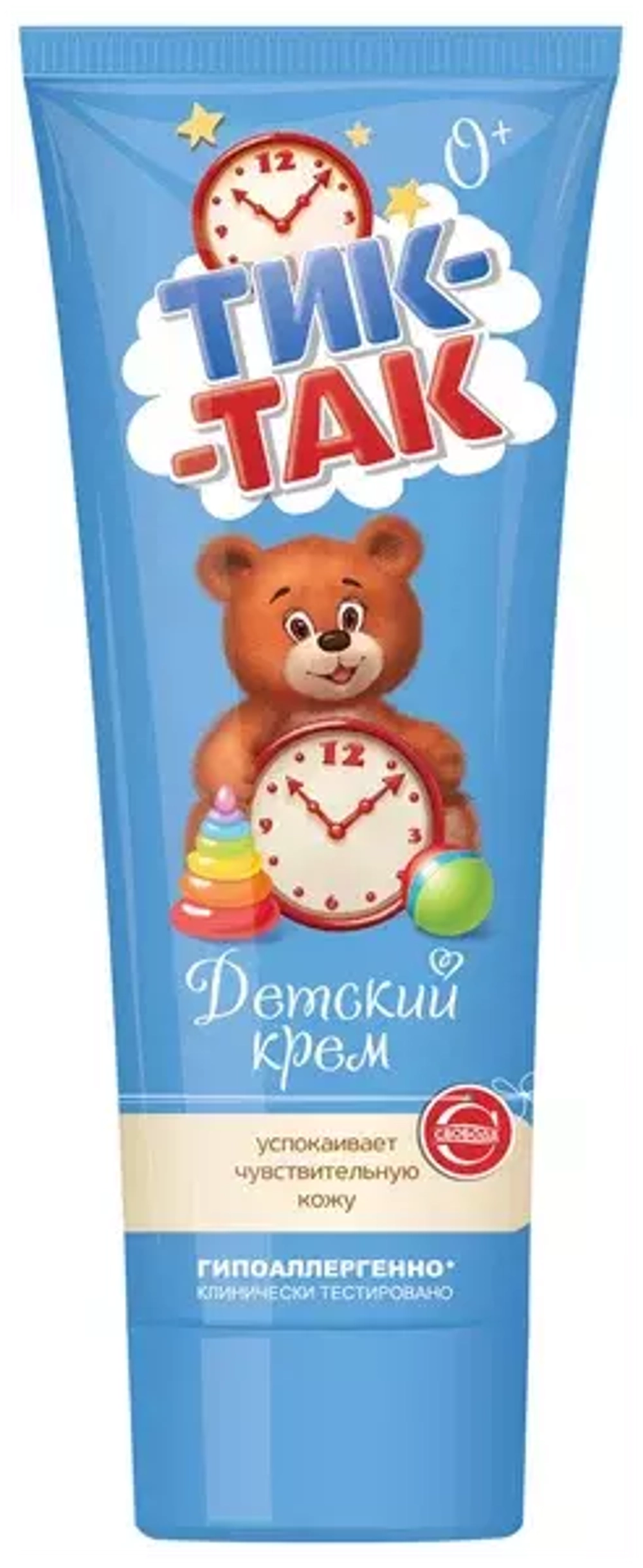 СВОБОДА ТИК-ТАК Крем Тик-Так в лам.тубе 75гр*15 голуб туба Мишка