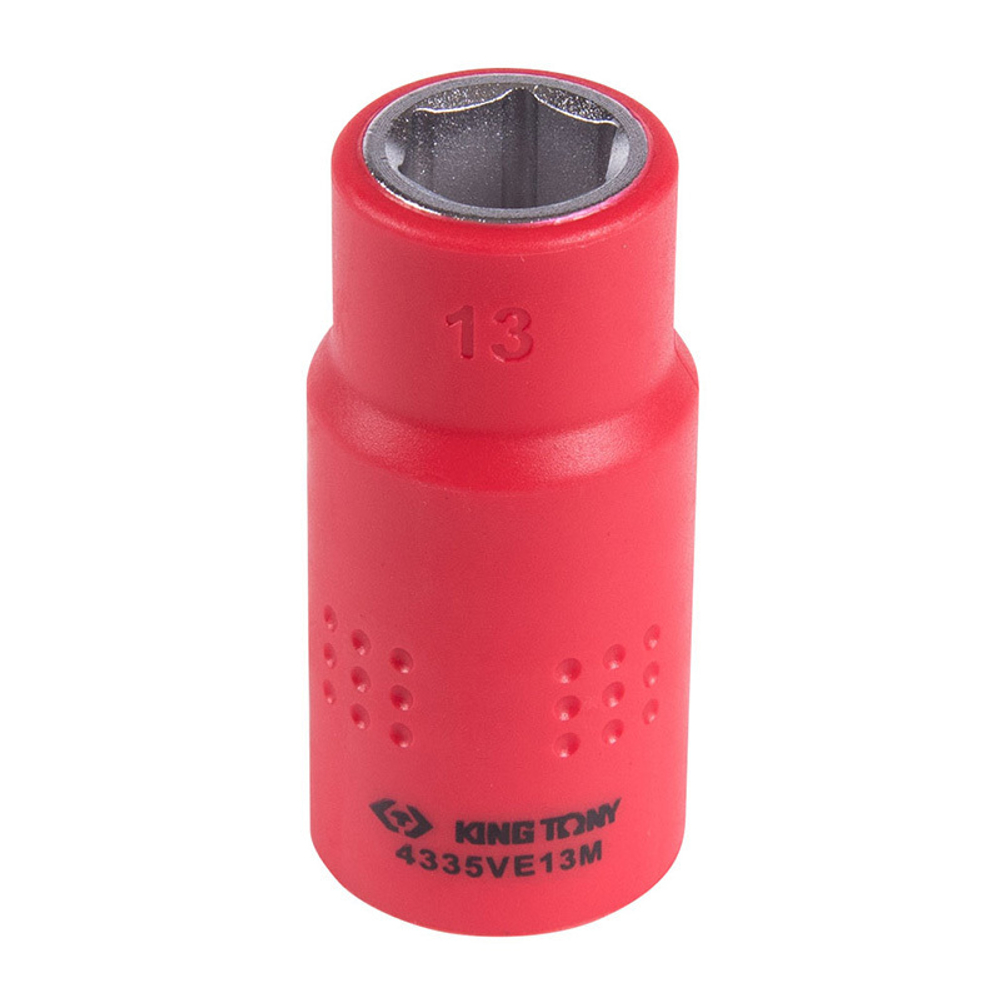 KING TONY (4335VE13M) Головка торцевая диэлектрическая шестигранная 1/2", 13 мм