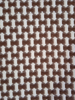 Покрывало жаккардовое двухстороннее Нежность 299-23 коричневый,белый евро (240х200)