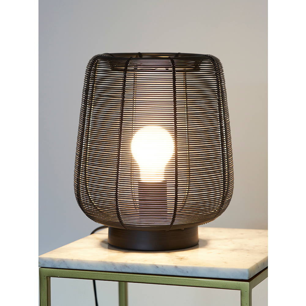 Лампа настольная vinger, D22х26 см, черная