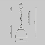 Подвесной светильник Maytoni P535PL-01B