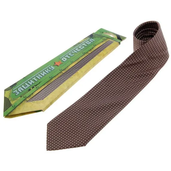 Галстук в подарочном конверте &quot;Защитнику Отечества&quot;