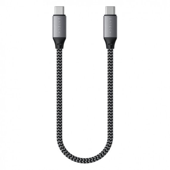 Кабель Satechi USB-C to USB-C 25 см серый космос (ST-TCC10M)