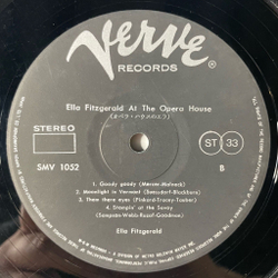 Винтажная виниловая пластинка LP Ella Fitzgerald At The Opera House (Japan 1966) (No Obi)