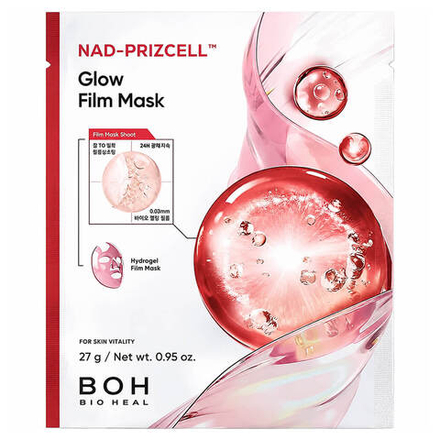 Гидрогелевая маска с NAD для сияния кожи BIOHEAL BOH NAD-Prizcell Glow Film Mask