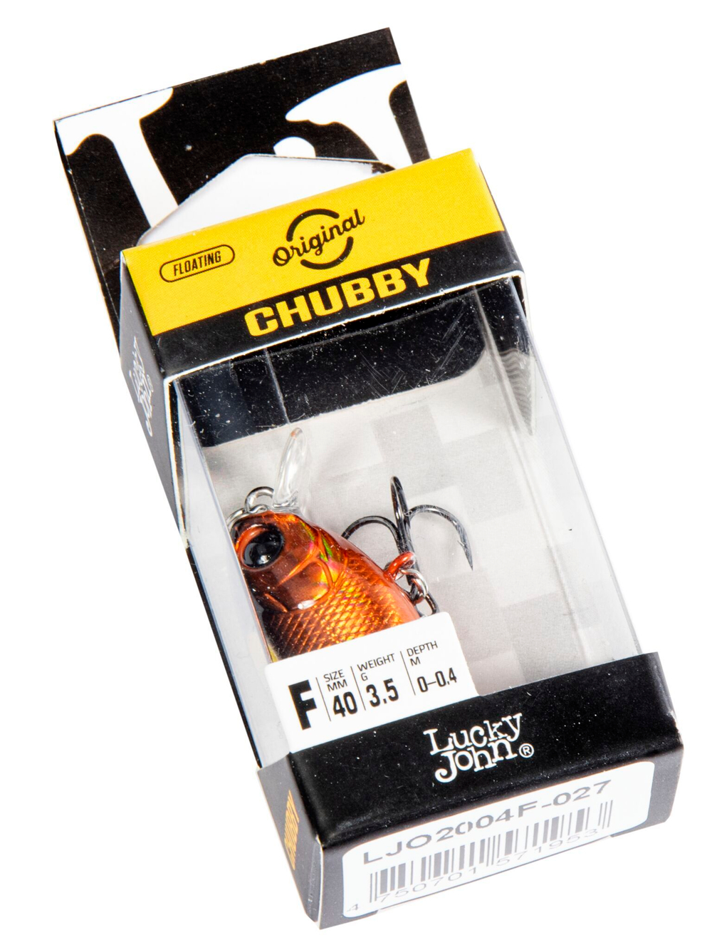 Воблер Lucky John CHUBBY 4F, цвет 027