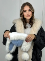 шапка ушанка зимняя меховая с флисом теплая стильная