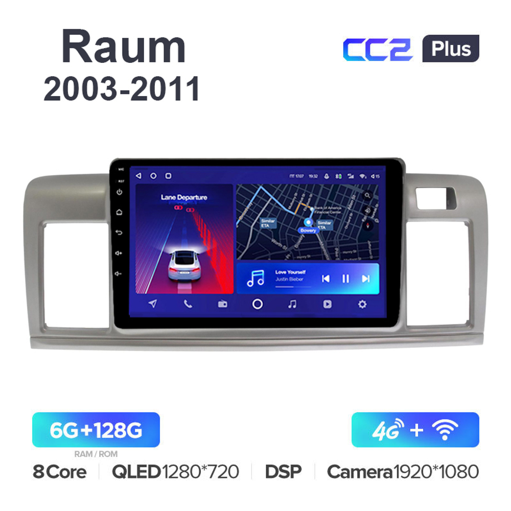 Teyes CC2 Plus 9"для Toyota Raum 2003-2011