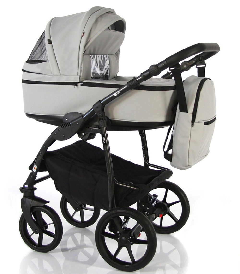 Детская коляска Sevillababy Uno 2 в 1 св.серый экокожа