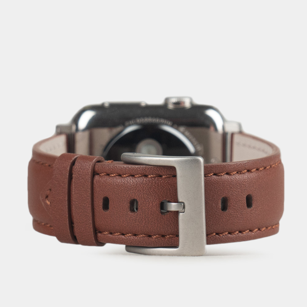 Ремешок для Apple Watch 40/41/42 mm из кожи теленка, коричневого цвета