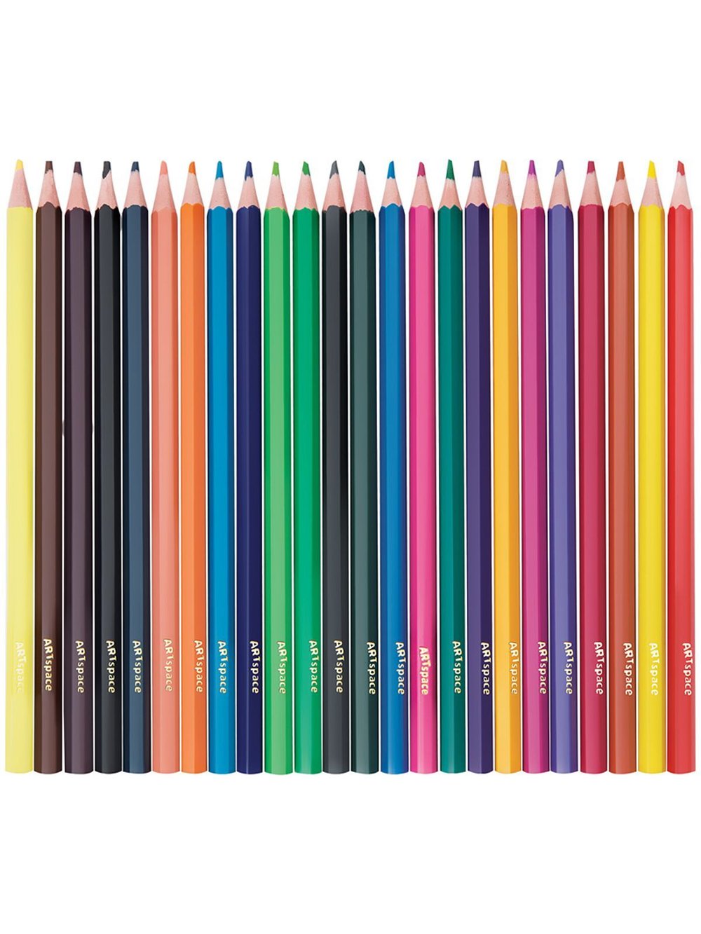 Карандаши цветные пластиковые 24 цвета заточенные (259769)