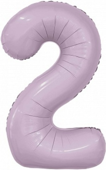 Р Цифра 2 Slim Орхидея (40''/102 см)