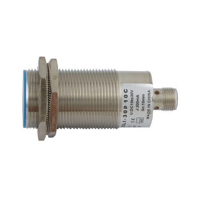 Индуктивный датчик INNOCONT M30x1,5, L=78 мм, экранированный, зона срабатывания 10 мм, -25 +60 С, 12…24 VDC, IP67, выход: PNP NO, макс. ток 200 мА, разъем M12 SLI-30P10C