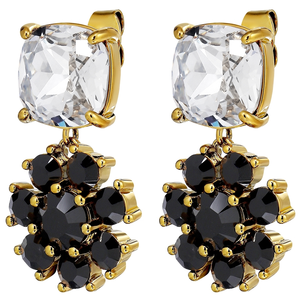 Серьги Dyrberg Kern POPPY SG CRYSTAL / BLACK 470119