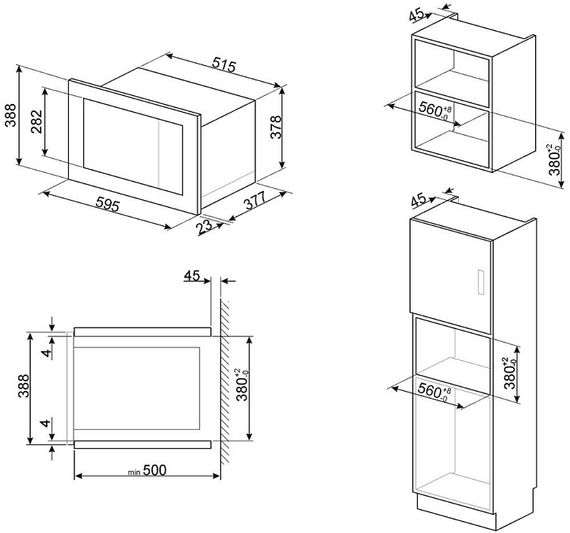 Микроволновая печь Smeg FMI625CN