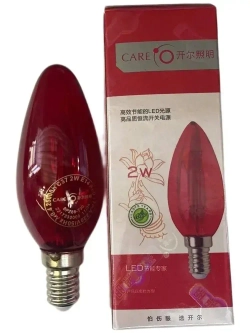 Светодиодная (красная) лампа E14 2W