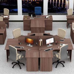 Офисная мебель Стандарт-Pro ясень шимо темный