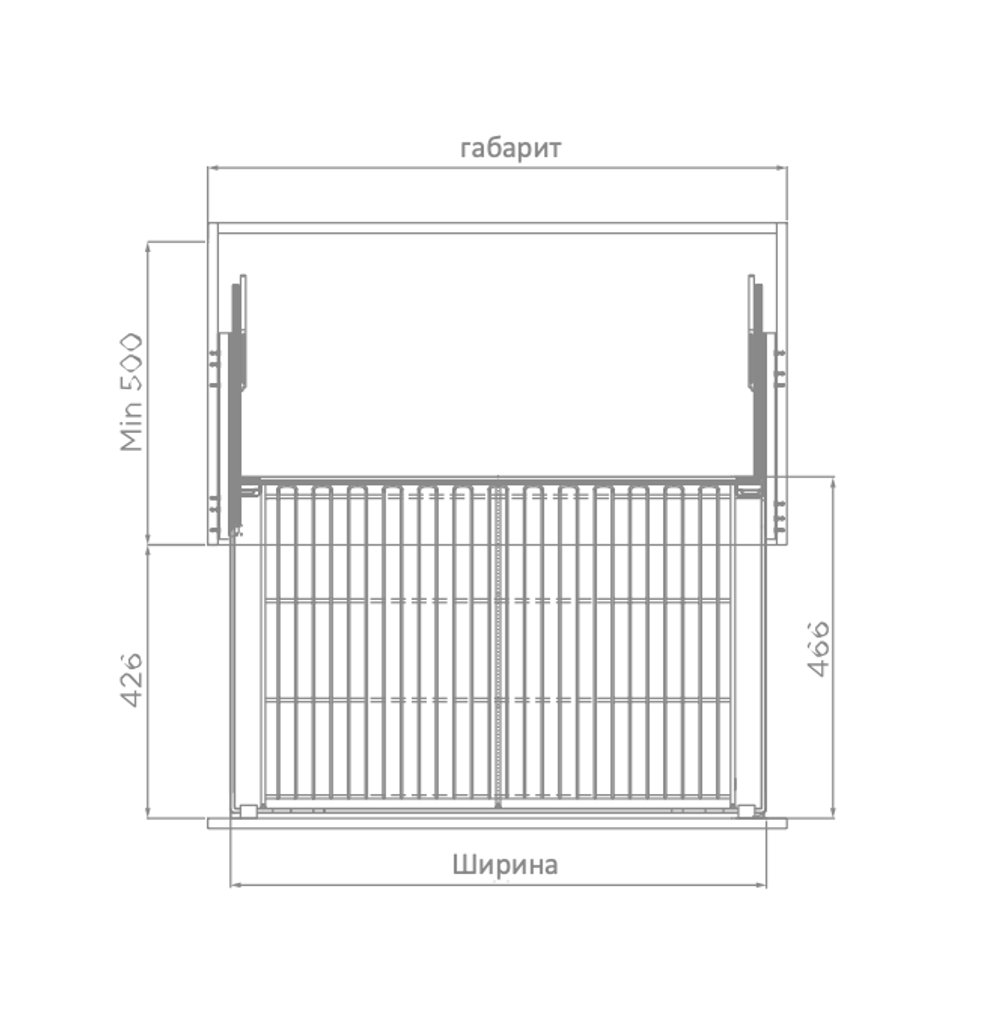 Четырехсторонний выдвижной модуль FASHION