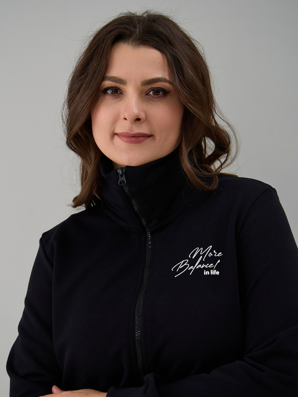 Костюм с брюками КБфп-584/черный-надпись