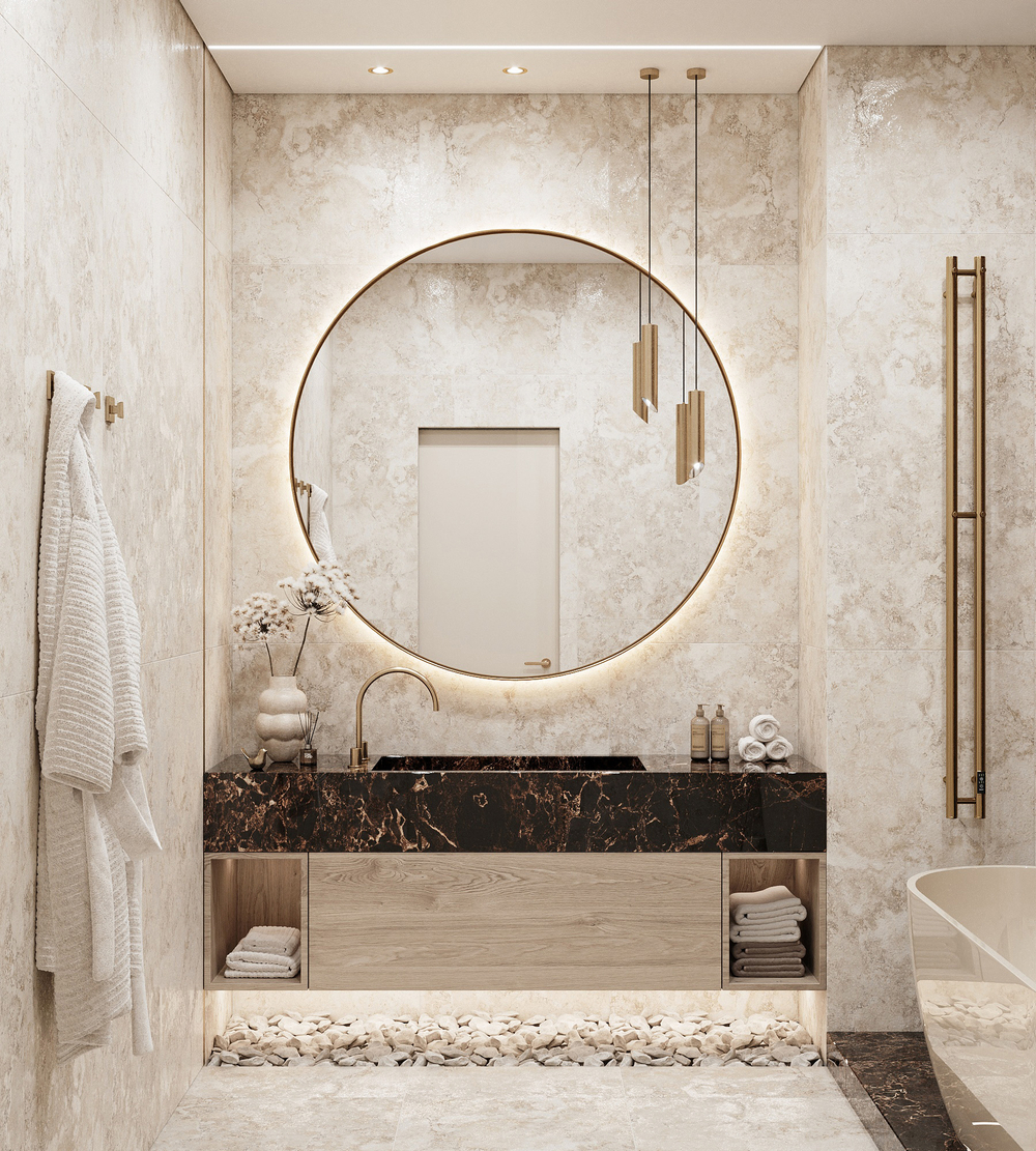 Керамогранит, Arcadia Ceramica, SEASTONE BEIGE, 1200x600 мм, карвинг