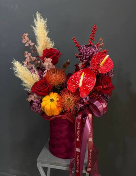 Авторская коробка "Рубиновая осень"