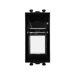 Адаптер для Keystone, "Avanti", "Черный квадрат", 1 модуль