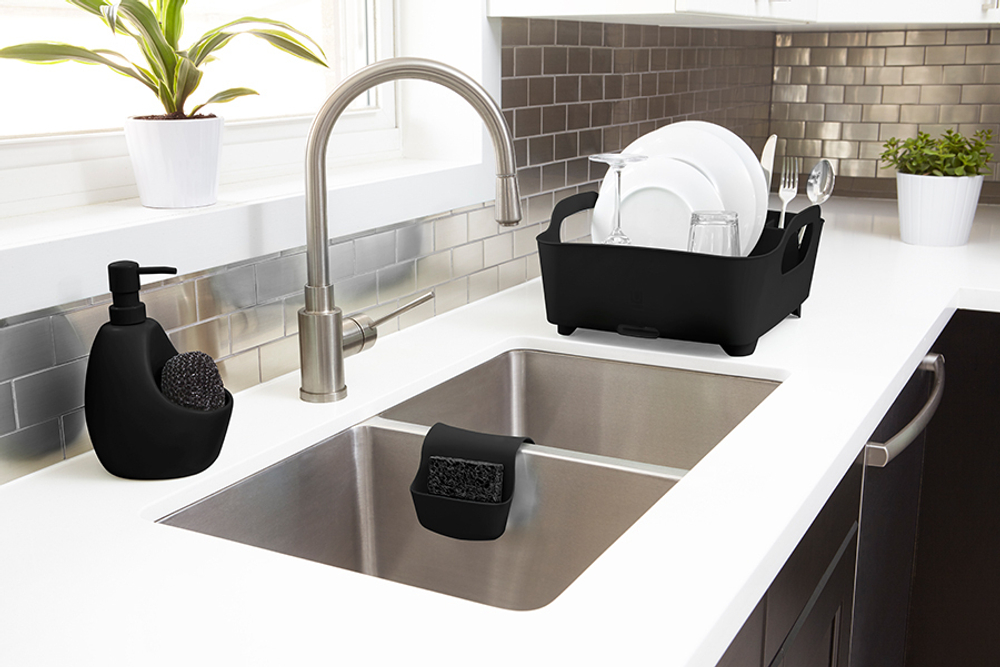 Сушилка для посуды tub чёрная