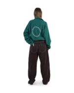 Толстовка Bruler d'Amour Half-zip Liberté d'expression зеленая